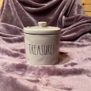 Rae Dunn “treasures” canister
